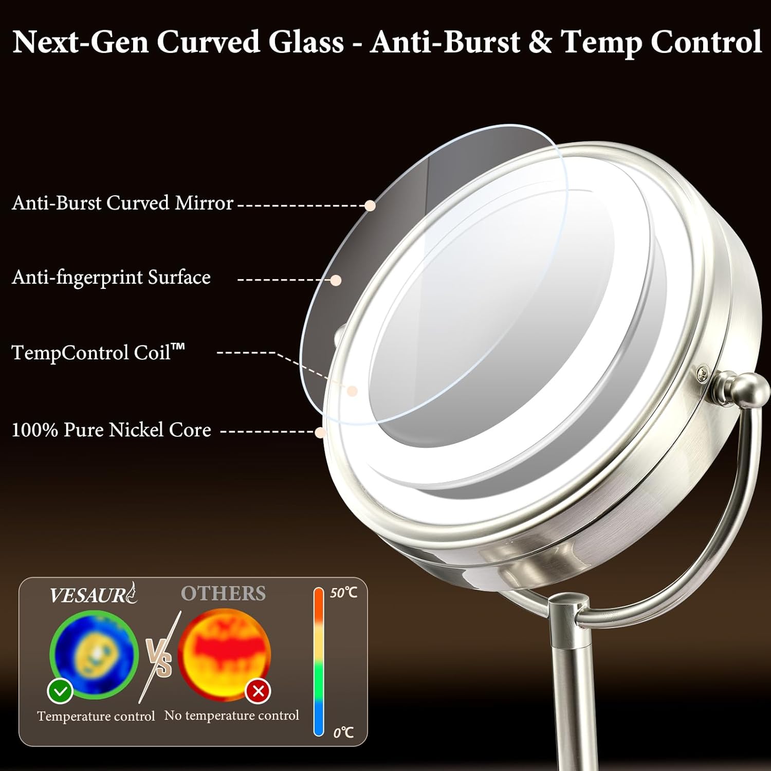 LED makeup mirror - Image 2