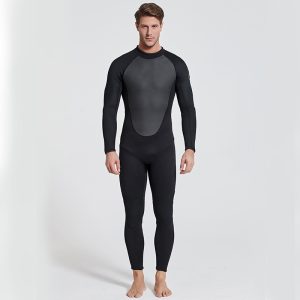 3MM One-Piece Rash Guard & Wetsuit - Men's Long-Sleeve Sun Protection Surfing Suit